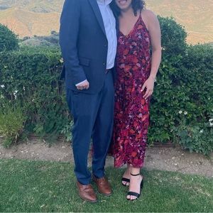 FRNCH floral wedding guest dress